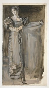 Othellon esitutkimus (?) tekijältä Edwin Austin Abbey