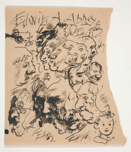 Arkki luonnoksia päistä tekijältä Edwin Austin Abbey