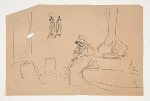 Luonnos varten tekijältä Edwin Austin Abbey