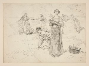Luonnos varten tekijältä Edwin Austin Abbey