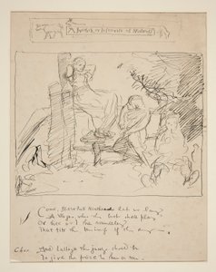 Luonnos säkeelle: tekijältä Edwin Austin Abbey