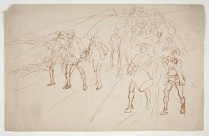 Luonnos vapaussodan joukkoista, marssi tekijältä Edwin Austin Abbey