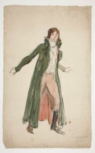 Luonnos nuoresta miehestä - tutkimus näytelmän havainnollistamiseksi? tekijältä Edwin Austin Abbey