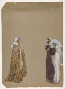Opiskelu. Kolme hahmoa tekijältä Edwin Austin Abbey