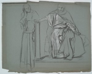 Tutkimus Kingille ja palvelijoille Hamletissa tekijältä Edwin Austin Abbey