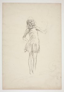 Study for Puck, juhannusyöstä tekijältä Edwin Austin Abbey