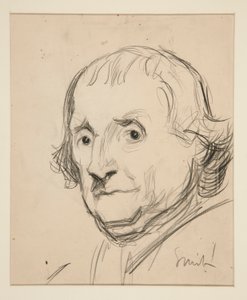 Study for Smith?: luonnos seinämaalauksesta osavaltion pääkaupunkirakennukseen Harrisburgissa, Pennsylvaniassa, 1902-1911 (valmistaja John Singer Sargent) tekijältä Edwin Austin Abbey