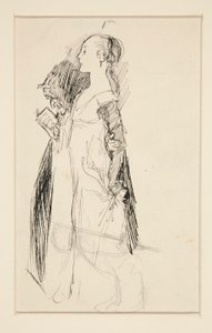 Tutkimus Isabellan kasvatukseksi (öljymaalaus) tekijältä Edwin Austin Abbey