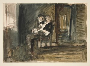 Study for The Scarlet Letter (öljymaalaus) tekijältä Edwin Austin Abbey