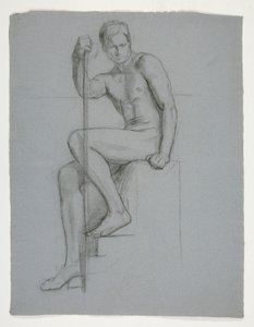 Study for The Spirit of Vulcan, Genius of the Workers in Iron and Steel, Capitol Rotunda, Harrisburg, Pennsylvania tekijältä Edwin Austin Abbey