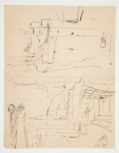 Opiskelu kahdestoista yölle (?) tekijältä Edwin Austin Abbey