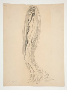 Tutkimus hahmolle klo 19 varten tekijältä Edwin Austin Abbey