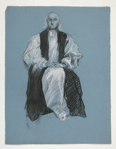 Tutkimus piispa William Whiten hahmolle, in tekijältä Edwin Austin Abbey