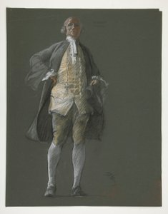 Tutkimus edustaja Robert Morrisin hahmolle vuonna tekijältä Edwin Austin Abbey