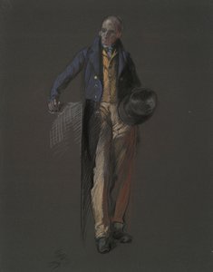 Tutkimus Stephan Girardin hahmolle, in tekijältä Edwin Austin Abbey