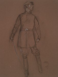 Tutkimus sisällissodan kenraalin hahmolle, in tekijältä Edwin Austin Abbey