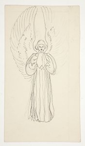 Study of an Angel, The Quest of the Holy Graal (15 maalauksen sarja Bostonin yleiselle kirjastolle, valmistui vuonna 1901) tekijältä Edwin Austin Abbey