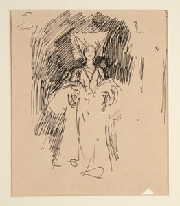 Tutkimus naisesta keskiaikaisessa puvussa tekijältä Edwin Austin Abbey