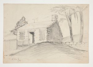 Ellicotts Millsin vanhin talo tekijältä Edwin Austin Abbey