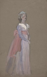 Nainen Empire-mekossa - La Toscan pukututkimus tekijältä Edwin Austin Abbey