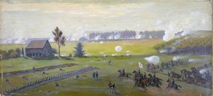 Amerikan sisällissota 1861-1865: Gettysburgin taistelu 1.-3. heinäkuuta 1863, joka päätti Leen hyökkäyksen pohjoiseen. Suurin Yhdysvaltain uhreja kuin missään muussa sodassa. Öljy