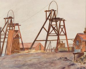 Kuoppapyörät (akvarelli paperille)
