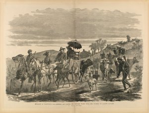 Marylandin maihinnousu 1864 - Earlyn ratsuväen maanviljelijöiltä ottaman karjan ja ryöstösaaliin karkottaminen, kirjasta "Sotilas sisällissodassamme". tekijältä Edwin Forbes