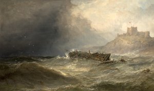 Brig Drifting Ashore Bamborough