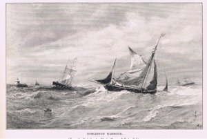 Gorlestonin satama, The Magazine of Art 1893, Cassell and Company tekijältä Edwin Hayes
