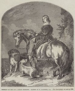 Kunniallisen Ashley Ponsonbyn muotokuva tekijältä Edwin Landseer