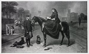 Kuningatar Victoria Osbornessa vuoden 1865 maalauksen jälkeen tekijältä Edwin Landseer