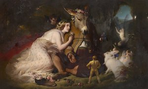 Kohtaus juhannusyön unesta. Titania ja pohja