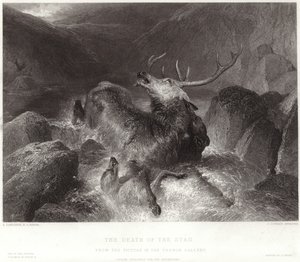 Hirven kuolema tekijältä Edwin Landseer