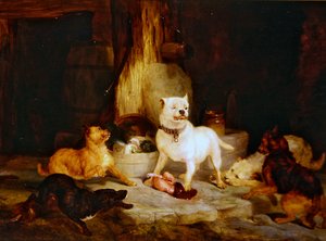 Linnan kuningas (öljy paneelissa) tekijältä Edwin Landseer