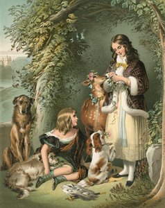 Staffordin markiisi ja lady Evelyn Gower (The Sutherland Children) tekijältä Edwin Landseer