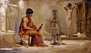 Taiteilijan malli tekijältä Edwin Longsden Long