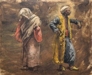 Kahden hahmon tutkimus, n. 1878. tekijältä Edwin Lord Weeks