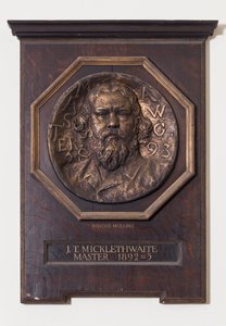 John T. Micklethwaiten mitali, n. 1893 tekijältä Edwin Roscoe Mullins