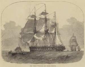 HMS Nankin, 50 asetta, arvoisa Keith Stewart, komentaja