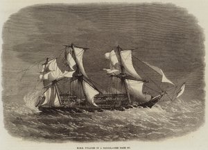 HMS Pylades myrskyssä