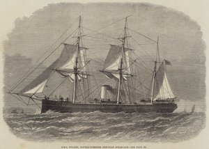 HMS Wyvern, kaksitorninen rautapäällysteinen höyrysauva