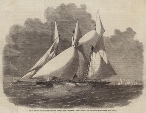 Royal Thames Yacht Club Schooner Match, Wildfire ja Vestal in the Lower Hope