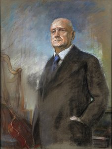 Jean (Johan) Sibelius (1865-1957) - Eero Jaernefelt (1863-1937). Pastelli pahville Mitat : 87x51 cm Yksityiskokoelma