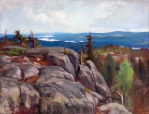 Landscape (Maisema Kolilta) - Paysage de Koli - par Eero (Erik) Jarnefelt (Jaernefelt) (1863-1937)