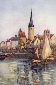 Rein: Düsseldorfin laituri (värilitografia).