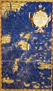 Filippiinien kartta, "Sala delle Carte Geografiche" (Maantieteellisten karttojen hallista) n. 1570 (öljy paneelissa)