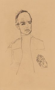 2022 NYR 20682 0724 001(egon schiele istuva poika kädet ristissä muotokuvatutkimus dr oska011034) tekijältä Egon Schiele