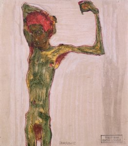 Anarkisti, n. 1909-1910 tekijältä Egon Schiele