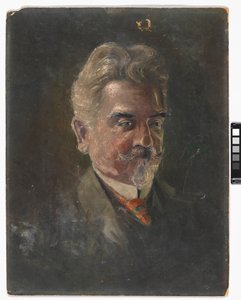 Leopold Czihaczekin muotokuva kolmen neljäsosan profiilista tekijältä Egon Schiele