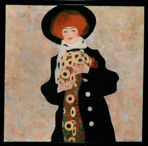 Bildnis einer Frau mit schwarzem Hut [Portrait of a ... tekijältä Egon Schiele
